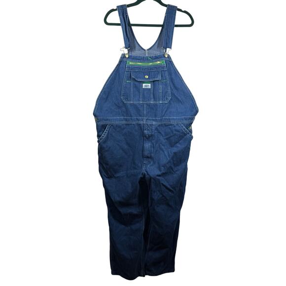 Liberty Overalls Men 44x30 Blue 100% Cotton Utility Pocket Carpenter Western - Picture 1 of 11